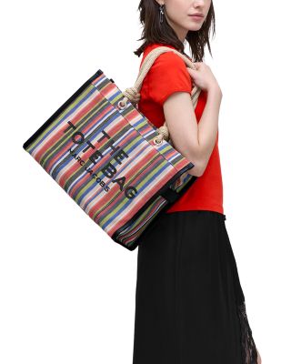 The Large Stripe Mesh Tote Bag