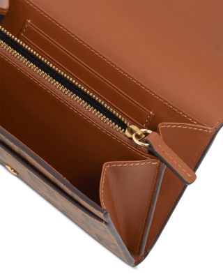 Small Logo Print Leather Wallet