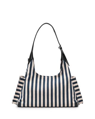 The Sack Belted Stripe Canvas Bag