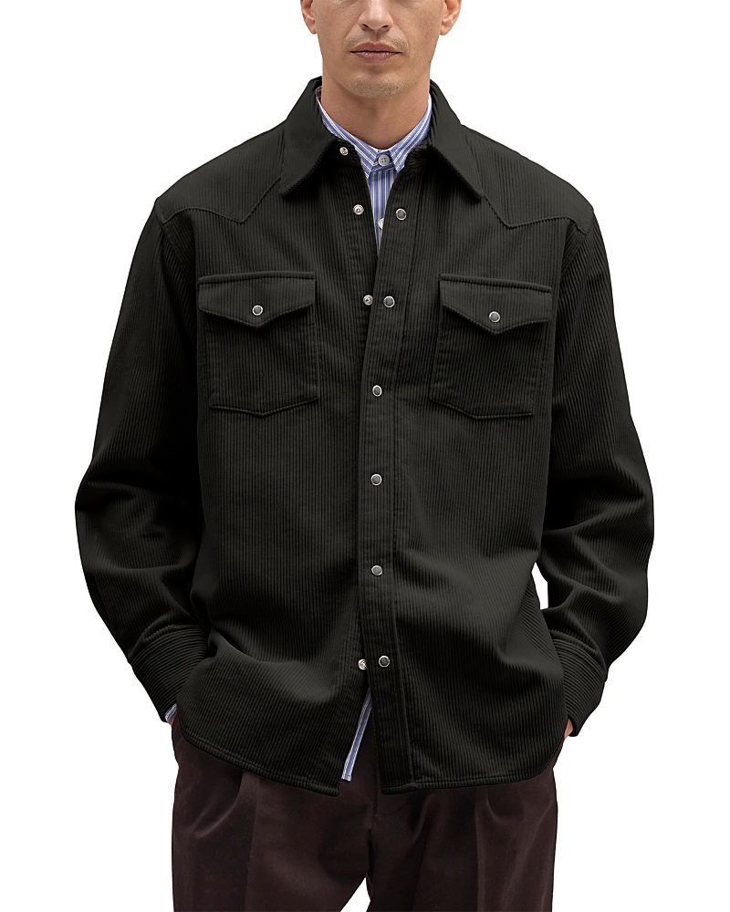 NN07 Ricky Snap Front Corduroy Shirt