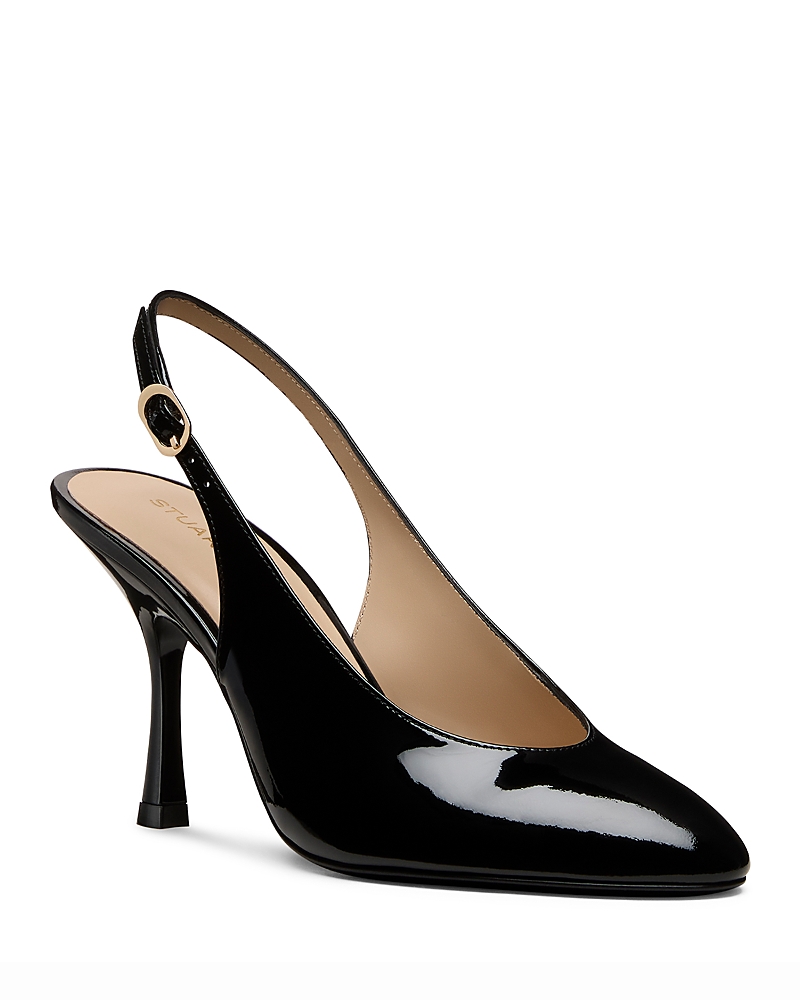 Stuart Weitzman Women's Madison Patent Leather Slingback Pumps