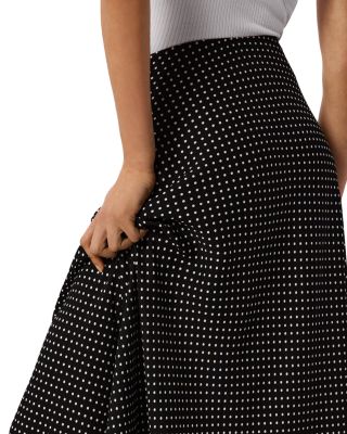 Mini Polka Dot Maxi Skirt