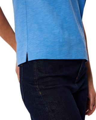 Willa V Neck Cap Sleeve Tee