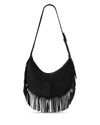 Sia Suede Fringe Shoulder Bag