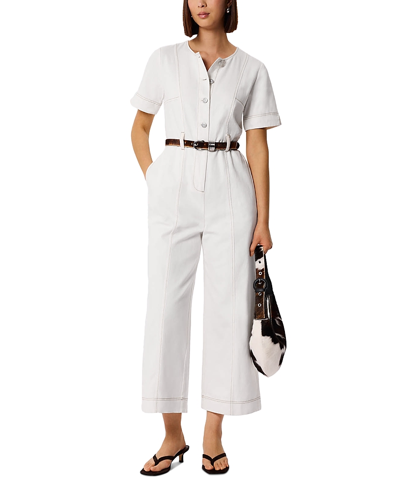Whistles Button Front Jumpsuit