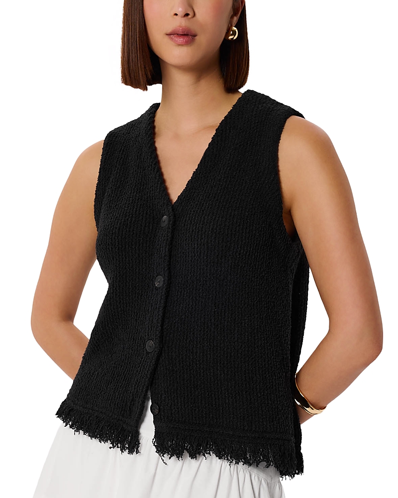 Whistles Cotton Blend Boucle Tank Top
