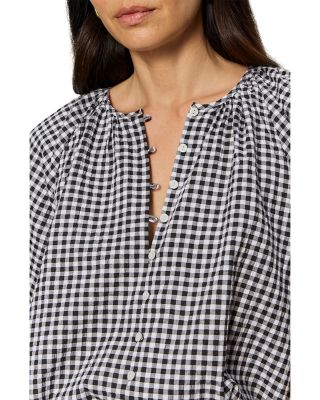 Perfect Gingham Button Blouse