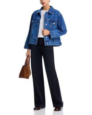 Oversized Denim Jacket in Medium Wash