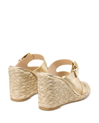 Women's Sai Leather Espadrille Wedge Sandals
