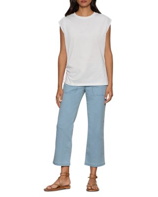 Retreat High Rise Wide Leg Crop Jeans in Skyline
