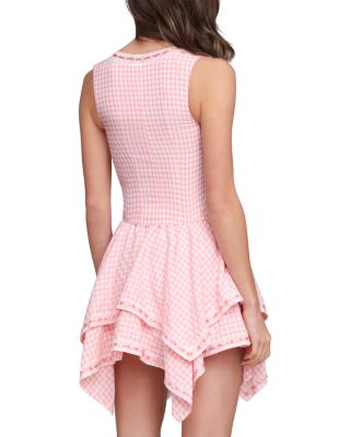 Corset Top & Handkerchief Hem Mini Skirt