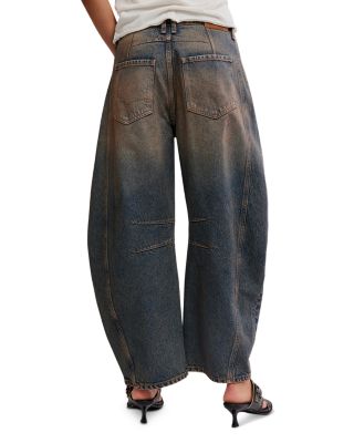 We The Free Good Luck Mid Rise Barrel Jeans in Lost