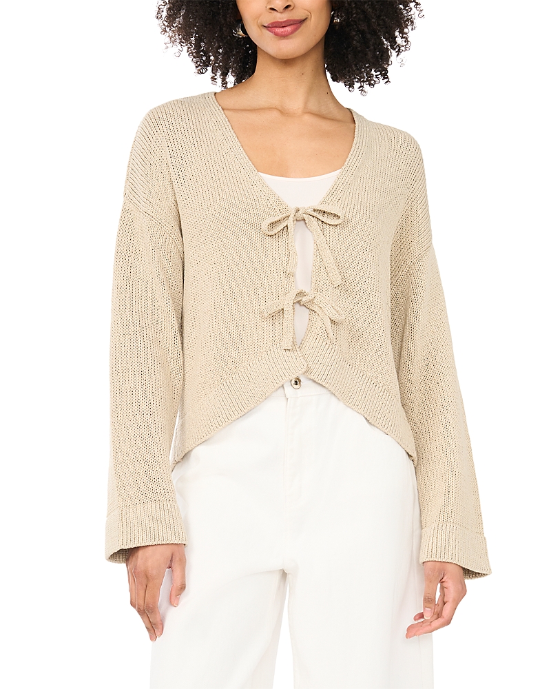 1.state Tie Front Cardigan In Brown
