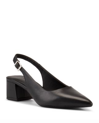 Women's Marta Leather Slingback Pumps