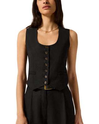 Argent Scoop Neck Waistcoat