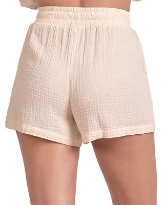 Textured Swim Cover-Up Shorts