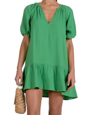 Textured Dress Swim Cover-Up