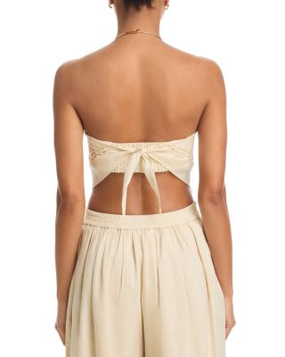 Lahni Linen Lace Trim Top