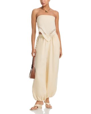 Selah Linen Lace Balloon Pants 