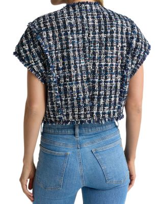 Aspen Tweed Cap Sleeve Jacket