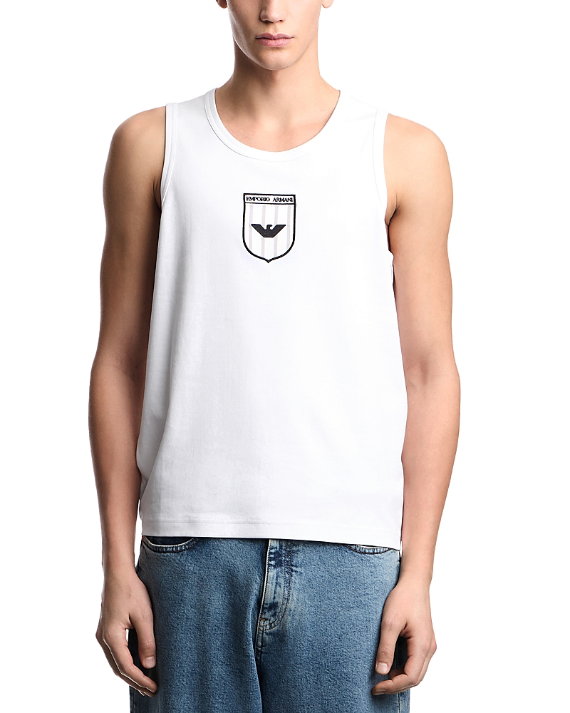 Emporio Armani Icon Embroidered Logo Patch Tank Top