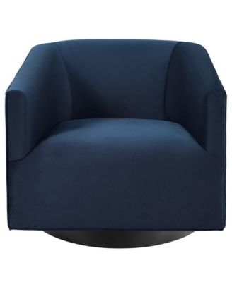 Twist Accent Lounge Performance Velvet Swivel Chair