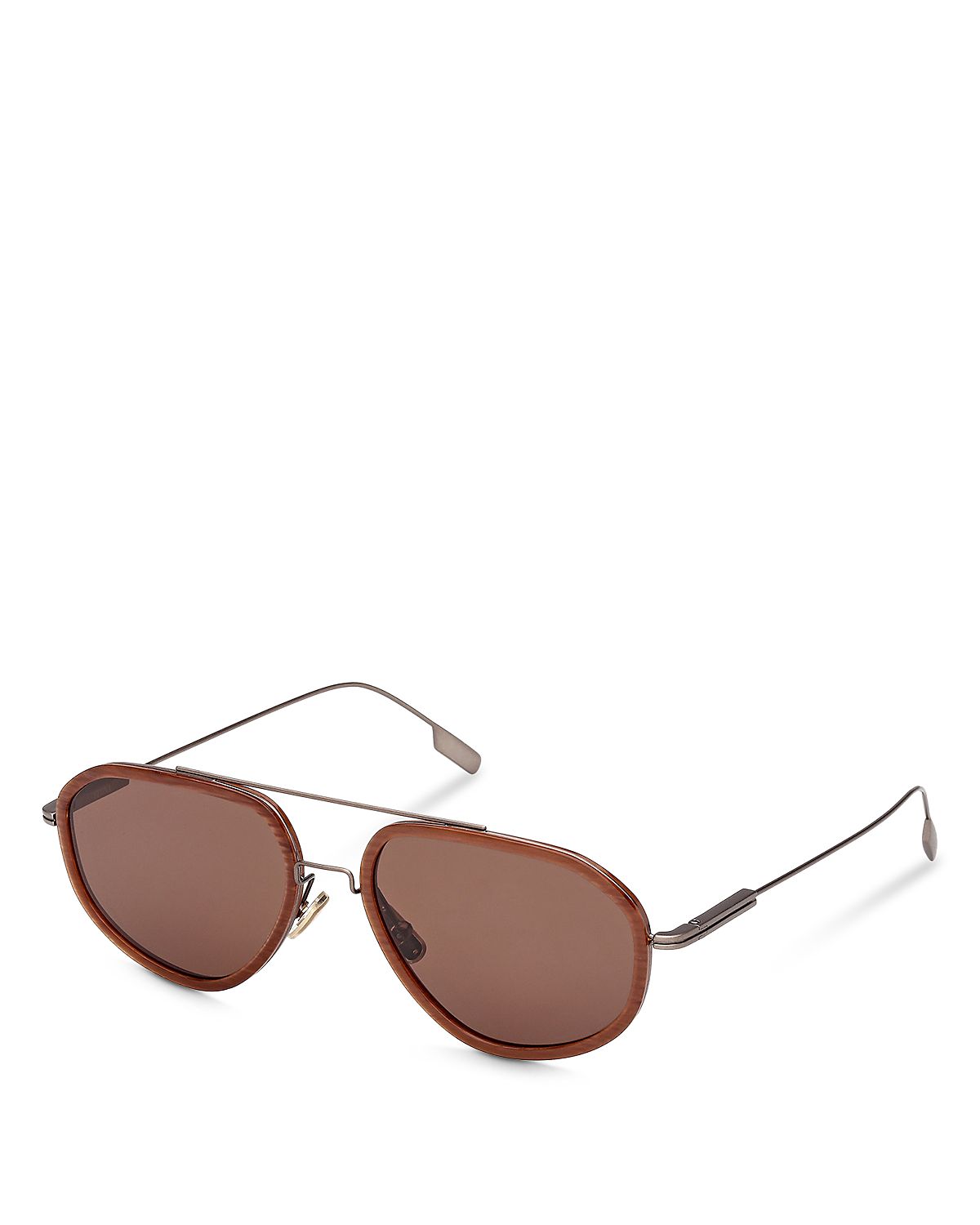 Zegna Navigator Sunglasses, 56mm