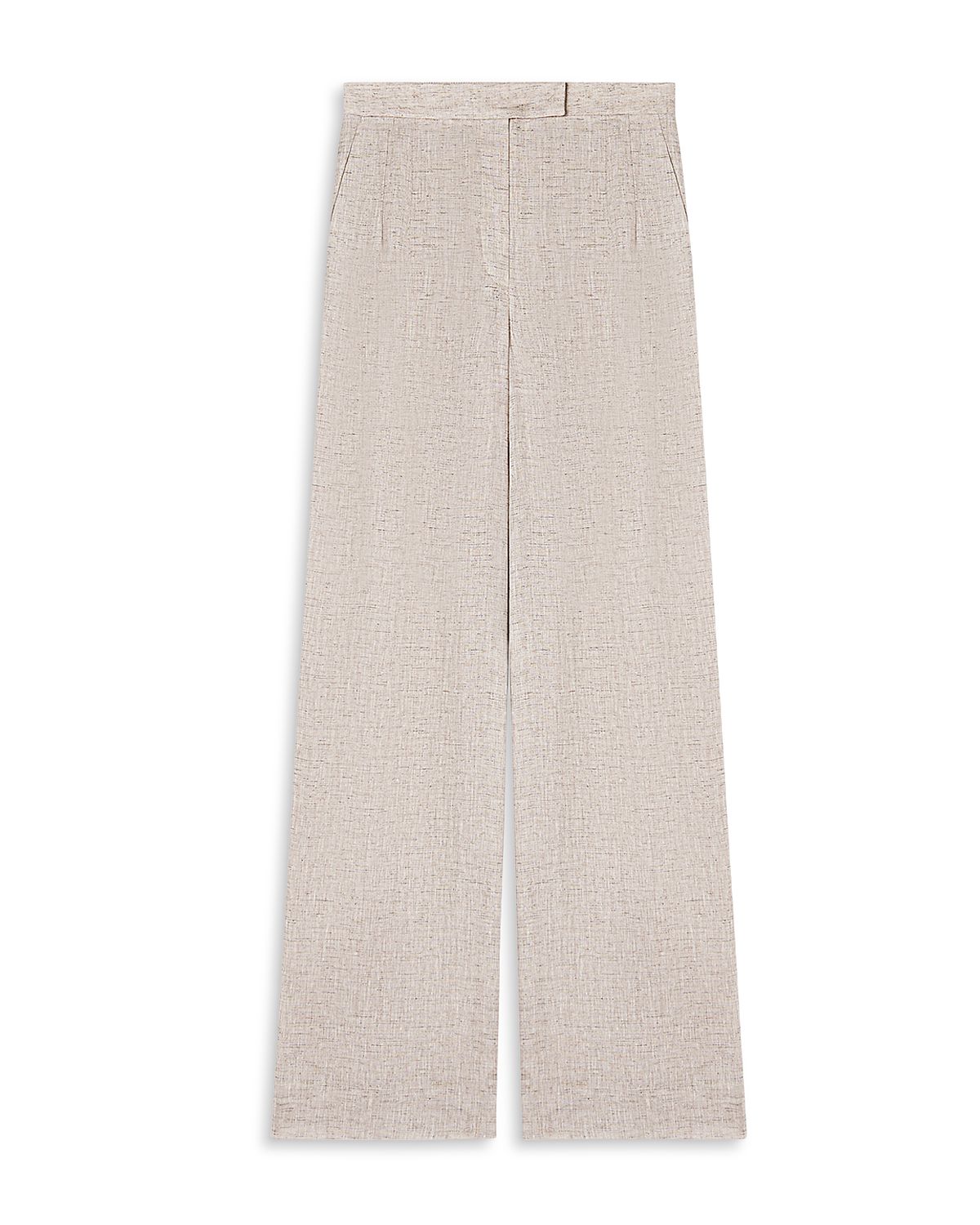 Emporio Armani Mixed Linen Chambray Straight Pants