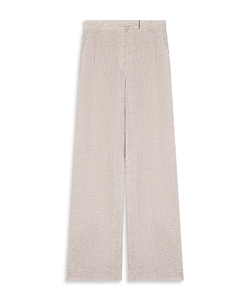 Emporio Armani Mixed Linen Chambray Straight Pants