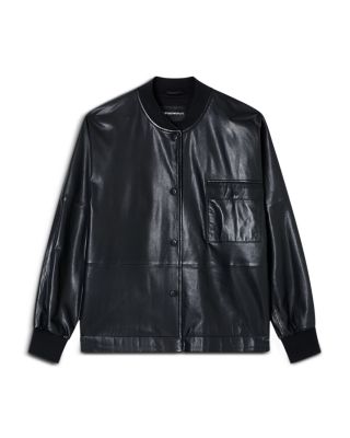 Leather Bomber Jacket