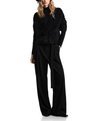 Shimmer Rib Turtleneck Sweater