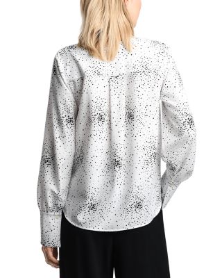 Faux Wrap Long Sleeve Top