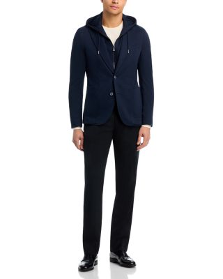 Hanry Slim Fit Jersey Sport Coat with Removable Hood
