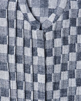 Linen Gauze Checkered Shirt