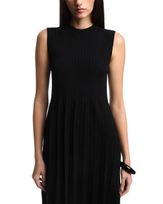 Sleeveless Pleated Midi Dress