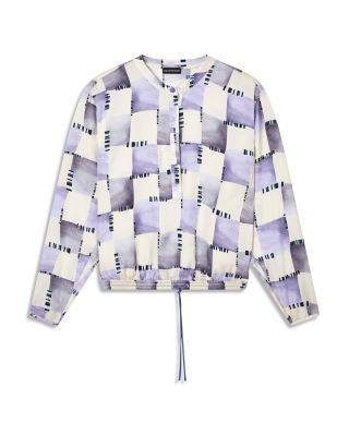 Satin Drawstring Hem Top