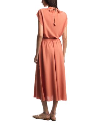 Ribbed Cotton Blend Dress