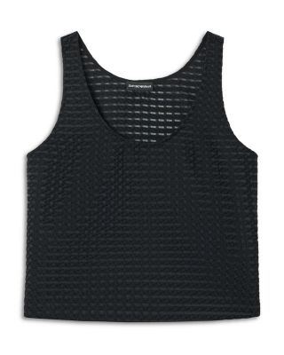 Vichy 3D Jacquard Tank Top