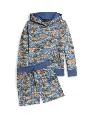 Boys' Tropical Print French Terry Hoodie - Little Kid, Big Kid