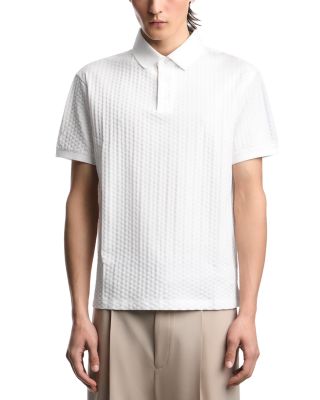 Textured Cotton Polo Shirt