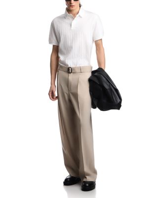 Textured Cotton Polo Shirt