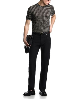 Geometric Square Jacquard T-Shirt