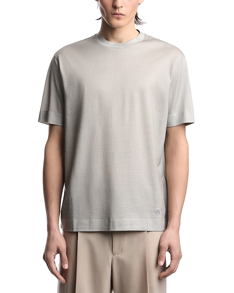 Emporio Armani Geometric Square Jacquard T-Shirt