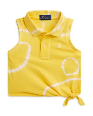 Girls' Tie Dyed Mesh Boxy Polo Shirt - Little Kid