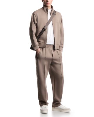 Double Jersey Zip Up Sweatshirt