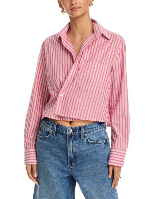 Cropped Button Front Shirt 