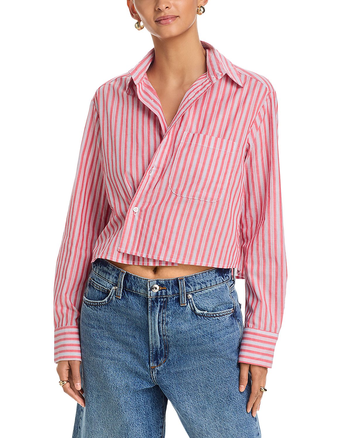 Cissa Cropped Button Front Shirt