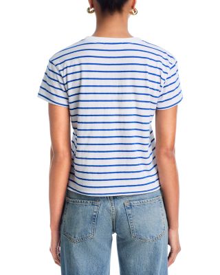Stripe Boxy Crewneck Tee