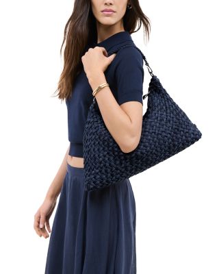 Porto Medium Double Weave Half Moon Bag 