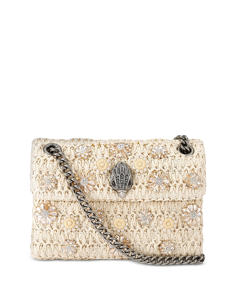 Kurt Geiger London Kensington Mini Raffia Effect Crossbody